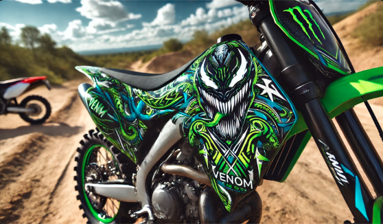 venom dirt bike graphics